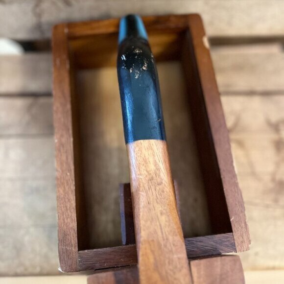 1950's Vintage Beautiful Maple Hand Painted Mallard Duck Nut Cracker - Picture 11 of 11